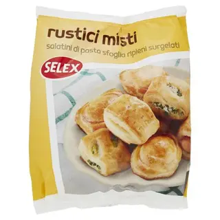 Rustici Misti Salatini Pasta Sfoglia Gr.500 Selex