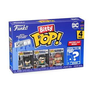 Set 4 Figuras Funko Bitty Pop Dc Batman + Robin + Scarecrow + Figura Sorpresa 2Cm (0889698713115)