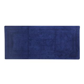 Tappeto bagno 60x130 cm  - cotone blu