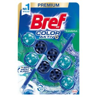 Bref Zawieszka do WC Color Aktiv+ Eukaliptus, 2x50 g
