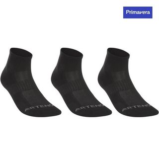 Calcetines media caña de tenis Pack de 3 Artengo RS 500 negro - 35/38