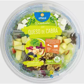Ensalada Completa Con Queso De Cabra, Bol 175 G