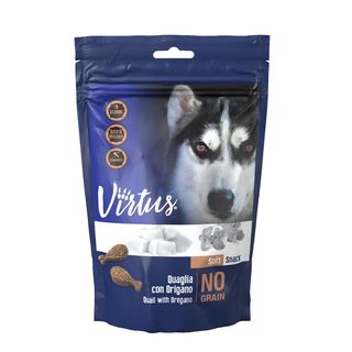 Virtus dog snack soft quaglia con origano 150g