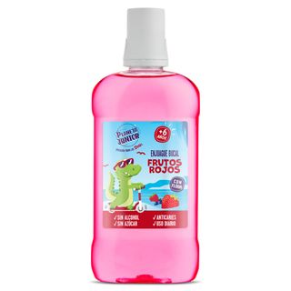 Enjuague Bucal Infantil Frutos Rojos Planeta Junior De Dia Botella 500 Ml