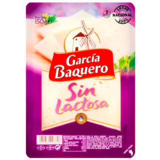 Queso Lonchas Sin Lactosa Garcia Baquero 150Gr.