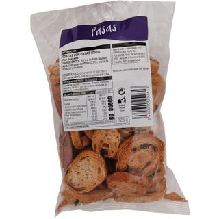 Chapatitas Con Pasas Eroski, Bolsa 125 Gr. (16984643)