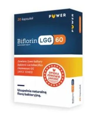 BiFlorin LGG 6 x 10^9 JTK 20 kapsułek