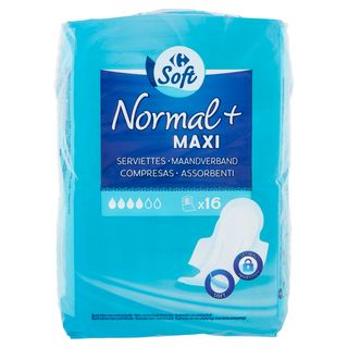 Carrefour Soft Normal + Maxi Assorbenti 16 pz