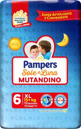 PAMPERS SOLE E LUNA MUTANDINO XL 15+KG 13 PANNOLINI FAT4048