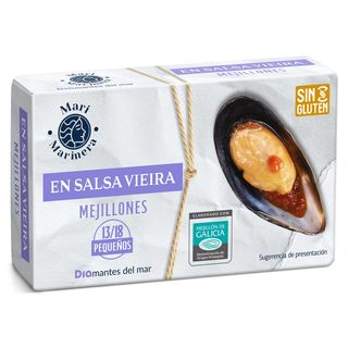 Mejillones En Salsa Vieira 13/18 Piezas Dia Mari Marinera 69 G