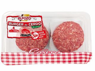 Hamburguesa Cerdo El Pozo P-4 360 Gr