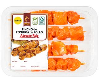 Pincho De Pechuga De Pollo Rojo 320G