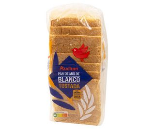 Pan de Molde Blanco con Corteza Especial Tostada Alcampo 800 G.