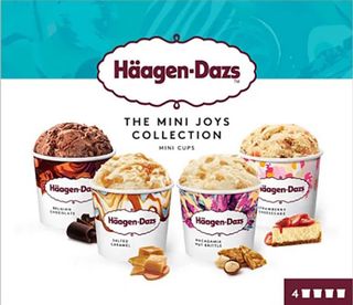 Häagen Dazs mini joys 4 x 95 ml