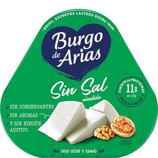 BURGO DE ARIAS Queso Fresco Sin Sal 3X72 G