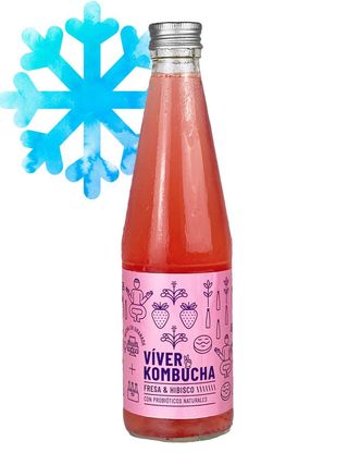 Kombucha "Exotica" con Fresa e Hibisco 330ml Víver Kombucha