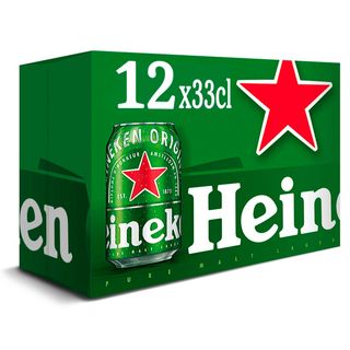 Heineken cerveza lata pack 12 x 33 cl