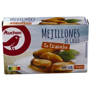 Mejillones Escabeche 14/18 Auchan 69 G