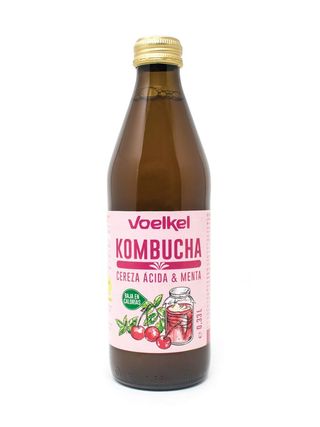 Kombucha con Cereza y Menta 330ml Voelkel