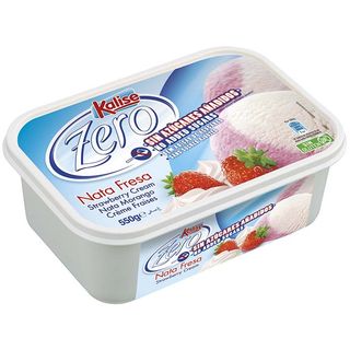 Kalise Prestige helado de nata y fresa 0% azúcares añadidos 550 g
