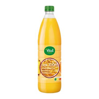 Vital Fresh Sok pomarańcza ananas marakuja 100% 1 L