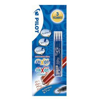Set 3 Recambios Frixion Ball & Clicker Color Azul (8422911009521)