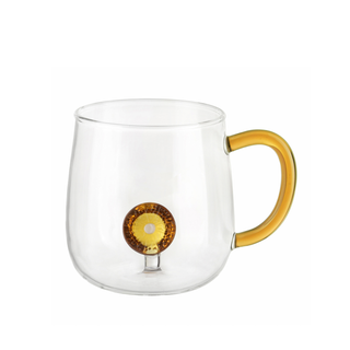 Mug in vetro borosilicato - 380 ml arancia