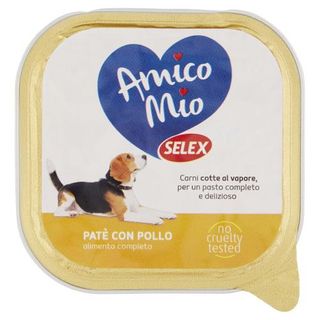Selex Amico Mio Cane Paté Con Pollo Con Pezzi 300 G - 592144