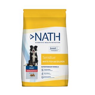 Nath Adult Medium Maxi Sensitive Pescado Blanco y Salmón pienso para perros   3kg