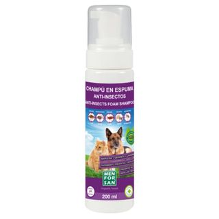 0.2 L Menforsan Champú anti-insectos en espuma para perros y gatos