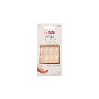 Salon Acrylic Nude Uñas Postizas - Kiss - Blanco 731509642674