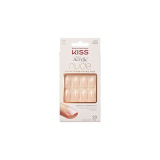 Salon Acrylic Nude Uñas Postizas - Kiss - Blanco 731509642674
