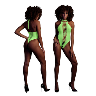 Fluorescencyjne Body Z Wysokim Wycieciem, Neon Zielen Xl/xxxl