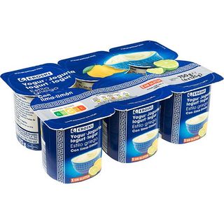 Yogur Griego Con Lima-Limón Eroski, Pack 6X125 G (25965377)