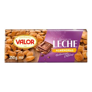 Choc Leche Almendra Valor 250 G