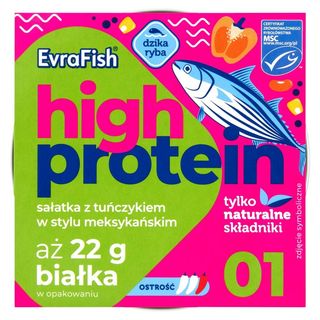 EvraFish High Protein Sałatka z tuńczykiem w stylu meksykańskim 160 g