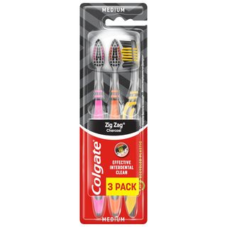 Colgate Szczoteczka Zig Zag Charcoal 3-Pack