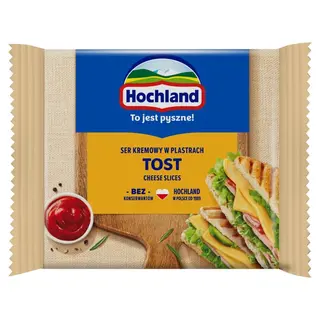 Hochland Ser kremowy w plastrach tost 130 g