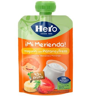 Pouche Hero Yogur Plátano / Fresa 100 G