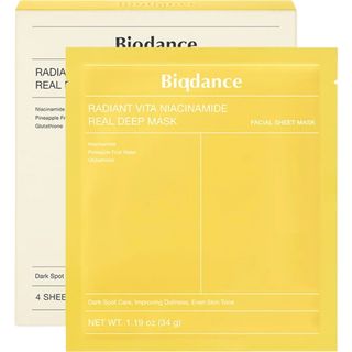 Biodance Radiant Vita Niacinamide Real Deep Mask, 4szt