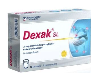 Dexak SL 25 mg 10 saszetek
