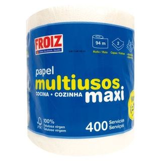 Papel Cocina Froiz Multiusos Rollo Doble Capa 92 M 400 Servicios