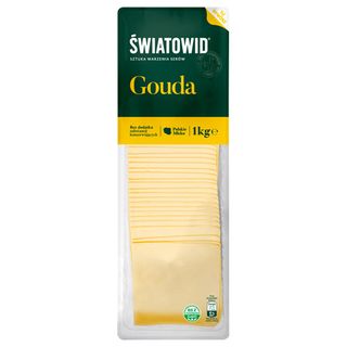 Światowid Ser żółty Gouda w plastrach, 1 kg