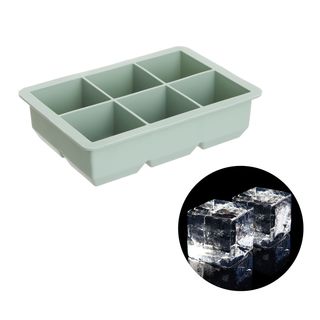 Stampo ghiaccio in silicone - 6 cubi grandi