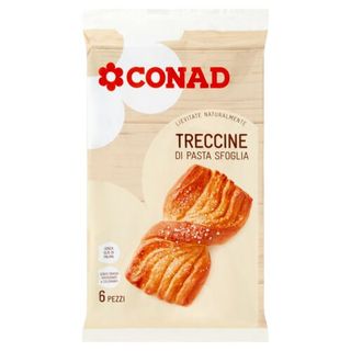 CONAD Treccine di Pasta Sfoglia 6 Pezzi 252 g - 8003170024861