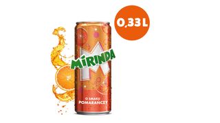 Mirinda - Napój gazowany o smaku pomarańczowym - 330 ml