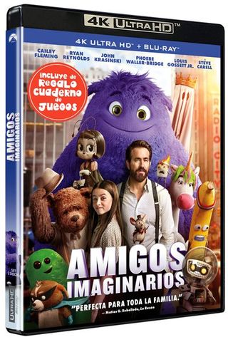 Amigos Imaginarios - Uhd + Blu-Ray + Cuaderno De Juegos (8421394101685)