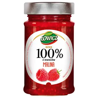 Łowicz Dżem 100% Malina, 220 g