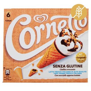 Algida Cornetto Senza Glutine 6x75g