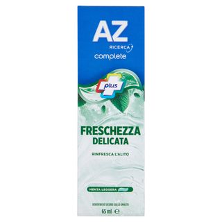 AZ Ricerca Dentifricio Complete Plus Freschezza Delicata Menta Leggera 65 ml